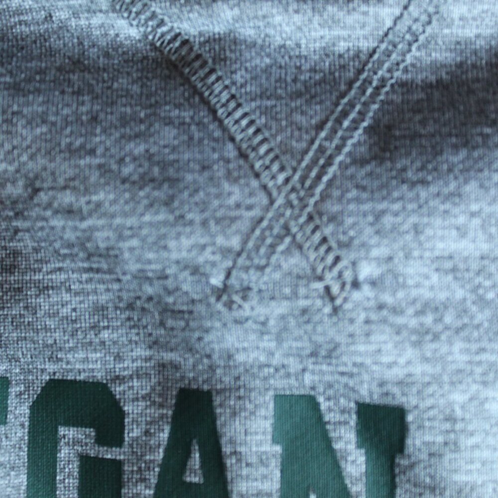 Michigan State Spartans (MSU) Hoodie Mens Medium Gray - Picture 7 of 8